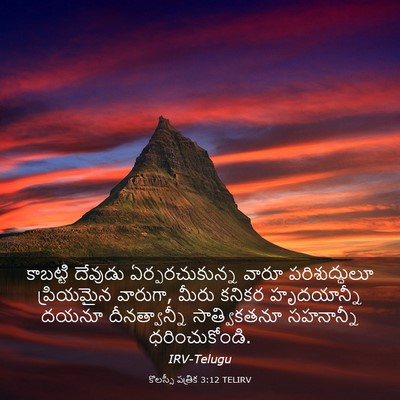 Picture 03 - కొలస్సీ పత్రిక 3:12 TELIRV - కాబట్టి దేవుడు - Bible Verse Picture