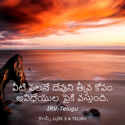 Picture 03 - కొలస్సీ పత్రిక 3:6 TELIRV - వీటి వలనే దేవుని - Bible Verse Picture