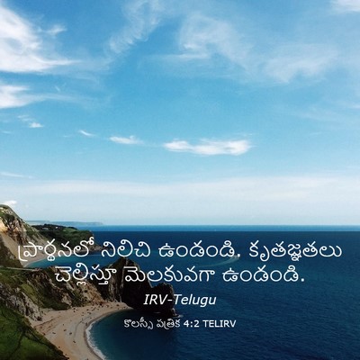 Picture 03 - కొలస్సీ పత్రిక 4:2 TELIRV - ప్రార్థనలో నిలిచి - Bible Verse Picture