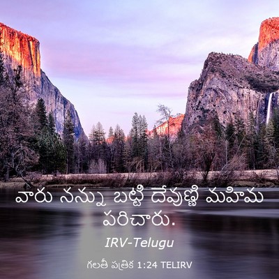 Picture 03 - గలతీ పత్రిక 1:24 TELIRV - వారు నన్ను బట్టి - Bible Verse Picture
