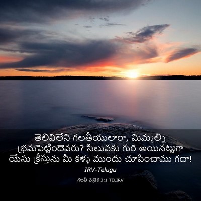 Picture 03 - గలతీ పత్రిక 3:1 TELIRV - తెలివిలేని - Bible Verse Picture
