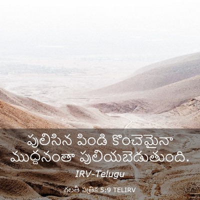 Picture 03 - గలతీ పత్రిక 5:9 TELIRV - పులిసిన పిండి - Bible Verse Picture