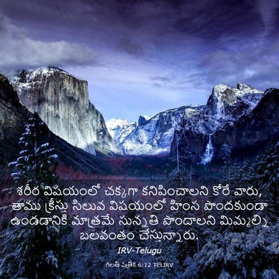 Picture 03 - గలతీ పత్రిక 6:12 TELIRV - శరీర విషయంలో - Bible Verse Picture