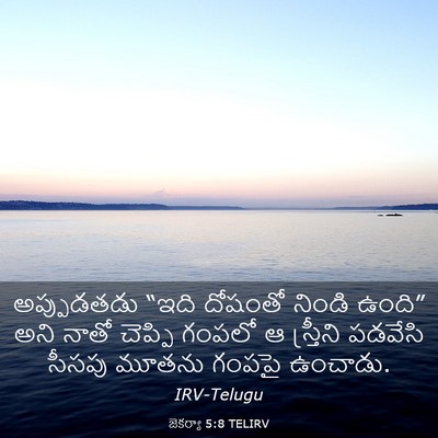 Picture 03 - జెకర్యా 5:8 TELIRV - అప్పుడతడు “ఇది - Bible Verse Picture