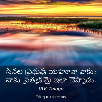 Picture 03 - జెకర్యా 8:18 TELIRV - సేనల ప్రభువు - Bible Verse Picture