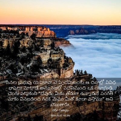Picture 03 - జెకర్యా 8:23 TELIRV - సేనల ప్రభువు - Bible Verse Picture