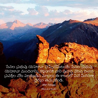 Picture 03 - జెకర్యా 8:9 TELIRV - సేనల ప్రభువు - Bible Verse Picture