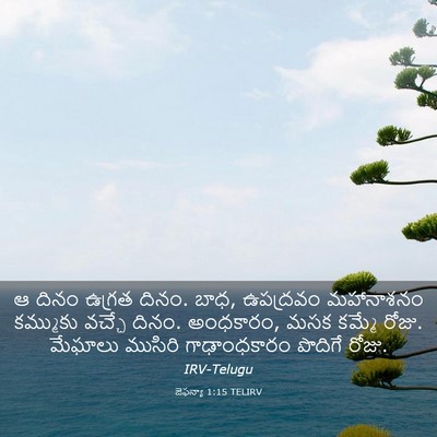Picture 03 - జెఫన్యా 1:15 TELIRV - ఆ దినం ఉగ్రత దినం. - Bible Verse Picture
