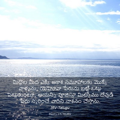 Picture 03 - జెఫన్యా 1:5 TELIRV - మిద్దెల మీద ఎక్కి - Bible Verse Picture