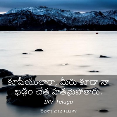 Picture 03 - జెఫన్యా 2:12 TELIRV - కూషీయులారా, మీరు - Bible Verse Picture