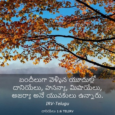 Picture 03 - దానియేలు 1:6 TELIRV - బందీలుగా వెళ్ళిన - Bible Verse Picture