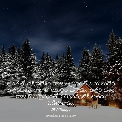Picture 03 - దానియేలు 11:11 TELIRV - అంతలో దక్షిణదేశం - Bible Verse Picture