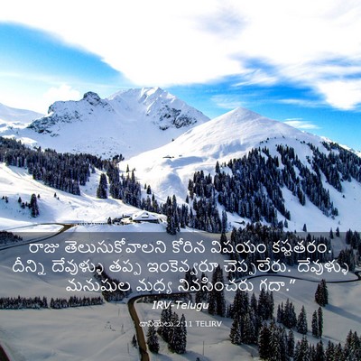 Picture 03 - దానియేలు 2:11 TELIRV - రాజు - Bible Verse Picture