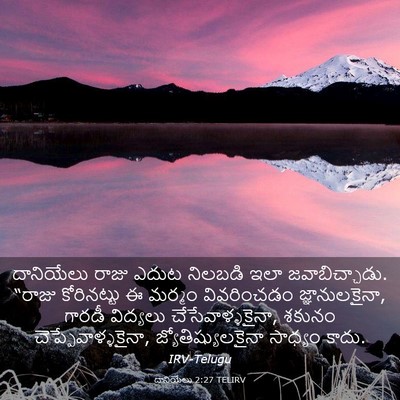 Picture 03 - దానియేలు 2:27 TELIRV - దానియేలు రాజు - Bible Verse Picture