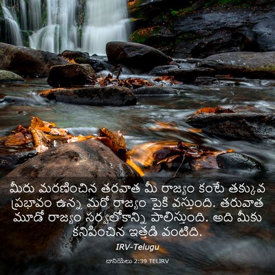 Picture 03 - దానియేలు 2:39 TELIRV - మీరు మరణించిన - Bible Verse Picture
