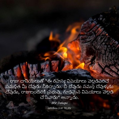 Picture 03 - దానియేలు 2:47 TELIRV - రాజు దానియేలుతో - Bible Verse Picture