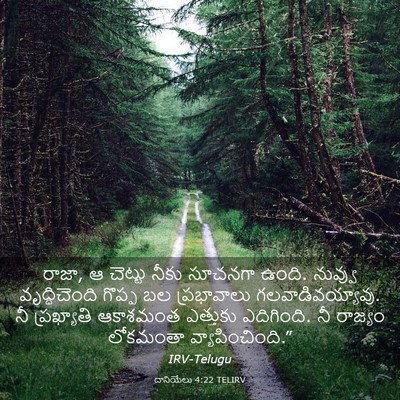 Picture 03 - దానియేలు 4:22 TELIRV - రాజా, ఆ చెట్టు నీకు - Bible Verse Picture