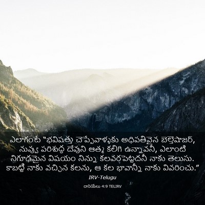Picture 03 - దానియేలు 4:9 TELIRV - ఎలాగంటే “భవిషత్తు - Bible Verse Picture