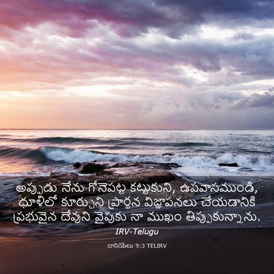 Picture 03 - దానియేలు 9:3 TELIRV - అప్పుడు నేను - Bible Verse Picture