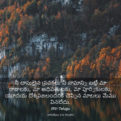 Picture 03 - దానియేలు 9:6 TELIRV - నీ దాసులైన - Bible Verse Picture