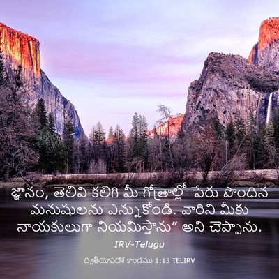 Picture 03 - ద్వితీయోపదేశ కాండము 1:13 TELIRV - జ్ఞానం, తెలివి - Bible Verse Picture
