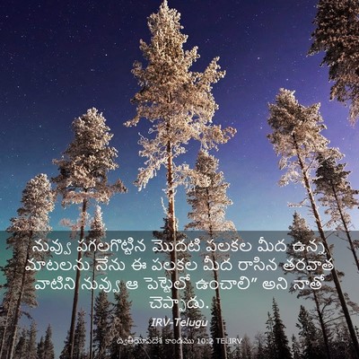 Picture 03 - ద్వితీయోపదేశ కాండము 10:2 TELIRV - నువ్వు పగలగొట్టిన - Bible Verse Picture