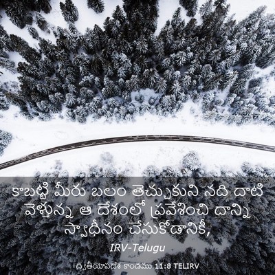 Picture 03 - ద్వితీయోపదేశ కాండము 11:8 TELIRV - కాబట్టి మీరు బలం - Bible Verse Picture