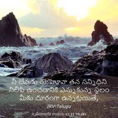 Picture 03 - ద్వితీయోపదేశ కాండము 12:21 TELIRV - నీ దేవుడు యెహోవా - Bible Verse Picture