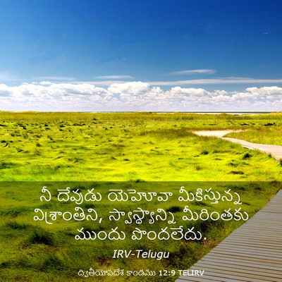 Picture 03 - ద్వితీయోపదేశ కాండము 12:9 TELIRV - నీ దేవుడు యెహోవా - Bible Verse Picture