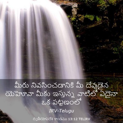 Picture 03 - ద్వితీయోపదేశ కాండము 13:12 TELIRV - మీరు - Bible Verse Picture