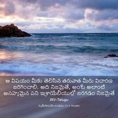 Picture 03 - ద్వితీయోపదేశ కాండము 17:3 TELIRV - ఆ విషయం మీకు - Bible Verse Picture