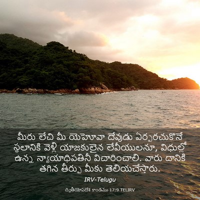 Picture 03 - ద్వితీయోపదేశ కాండము 17:9 TELIRV - మీరు లేచి మీ - Bible Verse Picture