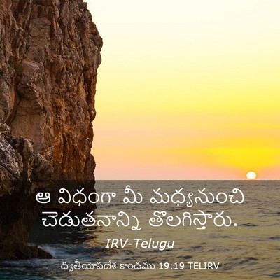 Picture 03 - ద్వితీయోపదేశ కాండము 19:19 TELIRV - ఆ విధంగా మీ - Bible Verse Picture