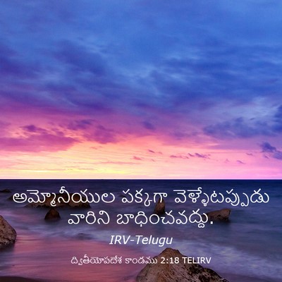 Picture 03 - ద్వితీయోపదేశ కాండము 2:18 TELIRV - అమ్మోనీయుల పక్కగా - Bible Verse Picture