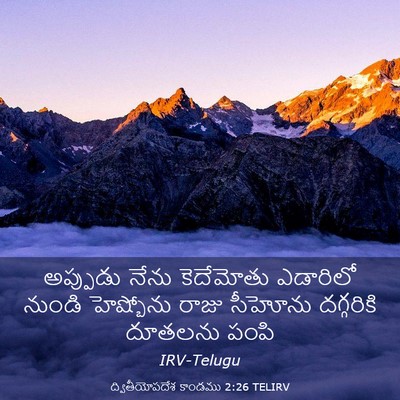 Picture 03 - ద్వితీయోపదేశ కాండము 2:26 TELIRV - అప్పుడు నేను - Bible Verse Picture