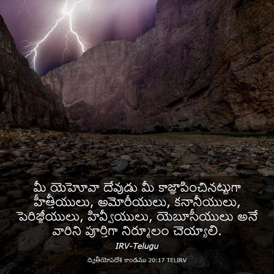 Picture 03 - ద్వితీయోపదేశ కాండము 20:17 TELIRV - మీ యెహోవా దేవుడు - Bible Verse Picture