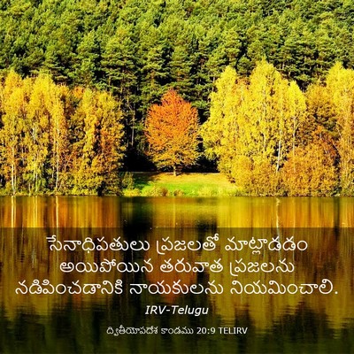 Picture 03 - ద్వితీయోపదేశ కాండము 20:9 TELIRV - సేనాధిపతులు - Bible Verse Picture