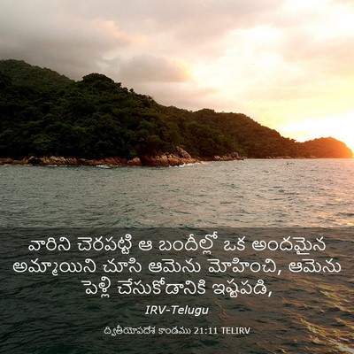 Picture 03 - ద్వితీయోపదేశ కాండము 21:11 TELIRV - వారిని చెరపట్టి ఆ - Bible Verse Picture