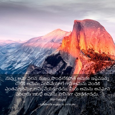 Picture 03 - ద్వితీయోపదేశ కాండము 21:14 TELIRV - నువ్వు ఆమె వలన - Bible Verse Picture