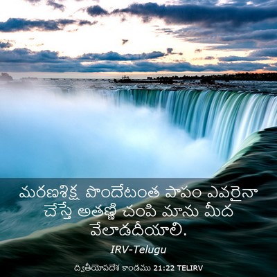 Picture 03 - ద్వితీయోపదేశ కాండము 21:22 TELIRV - మరణశిక్ష పొందేటంత - Bible Verse Picture