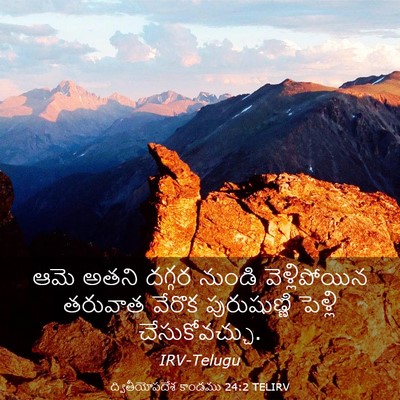 Picture 03 - ద్వితీయోపదేశ కాండము 24:2 TELIRV - ఆమె అతని దగ్గర - Bible Verse Picture