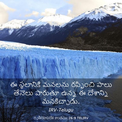 Picture 03 - ద్వితీయోపదేశ కాండము 26:9 TELIRV - ఈ స్థలానికి మనలను - Bible Verse Picture