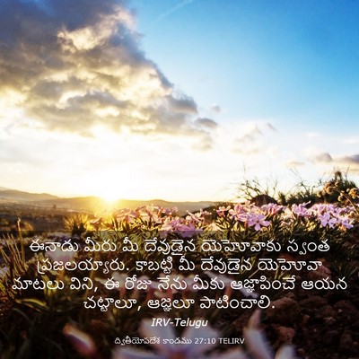 Picture 03 - ద్వితీయోపదేశ కాండము 27:10 TELIRV - ఈనాడు మీరు మీ - Bible Verse Picture