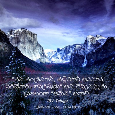 Picture 03 - ద్వితీయోపదేశ కాండము 27:16 TELIRV - “తన తండ్రినిగానీ, - Bible Verse Picture