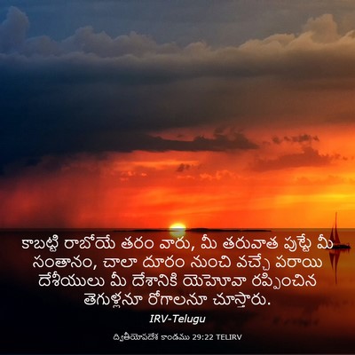 Picture 03 - ద్వితీయోపదేశ కాండము 29:22 TELIRV - కాబట్టి రాబోయే - Bible Verse Picture