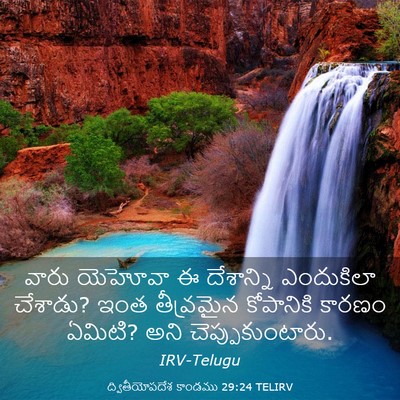 Picture 03 - ద్వితీయోపదేశ కాండము 29:24 TELIRV - వారు యెహోవా ఈ - Bible Verse Picture