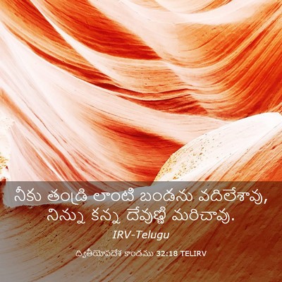 Picture 03 - ద్వితీయోపదేశ కాండము 32:18 TELIRV - నీకు తండ్రి లాంటి - Bible Verse Picture
