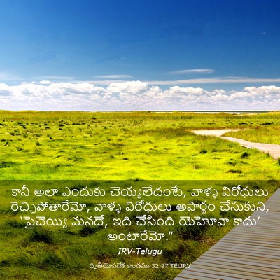 Picture 03 - ద్వితీయోపదేశ కాండము 32:27 TELIRV - కానీ అలా ఎందుకు - Bible Verse Picture