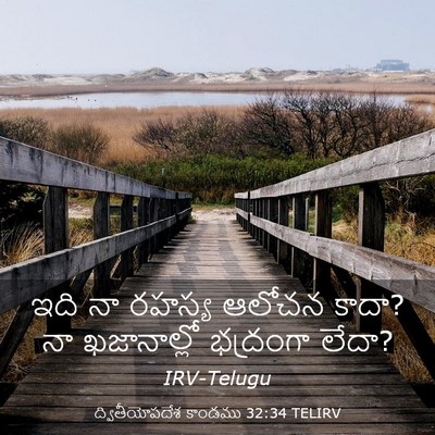 Picture 03 - ద్వితీయోపదేశ కాండము 32:34 TELIRV - ఇది నా రహస్య ఆలోచన - Bible Verse Picture
