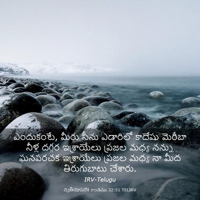 Picture 03 - ద్వితీయోపదేశ కాండము 32:51 TELIRV - ఎందుకంటే, మీరు - Bible Verse Picture